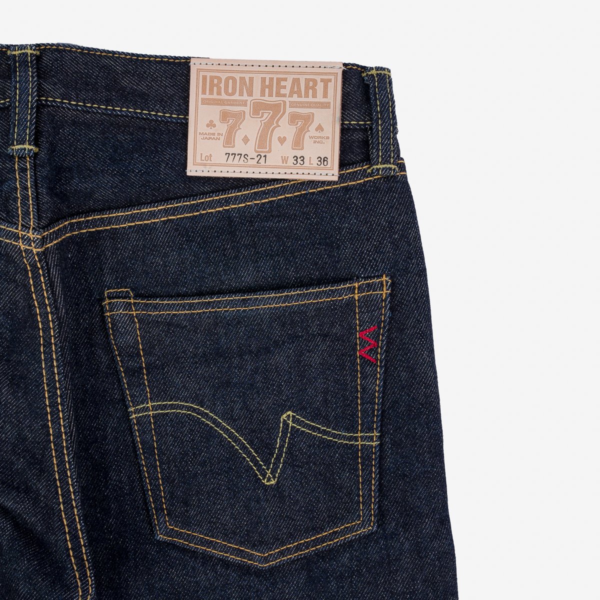 Iron Heart IH-777S-21 Indigo 21oz Selvedge Denim - Super Slim Tapered Cut