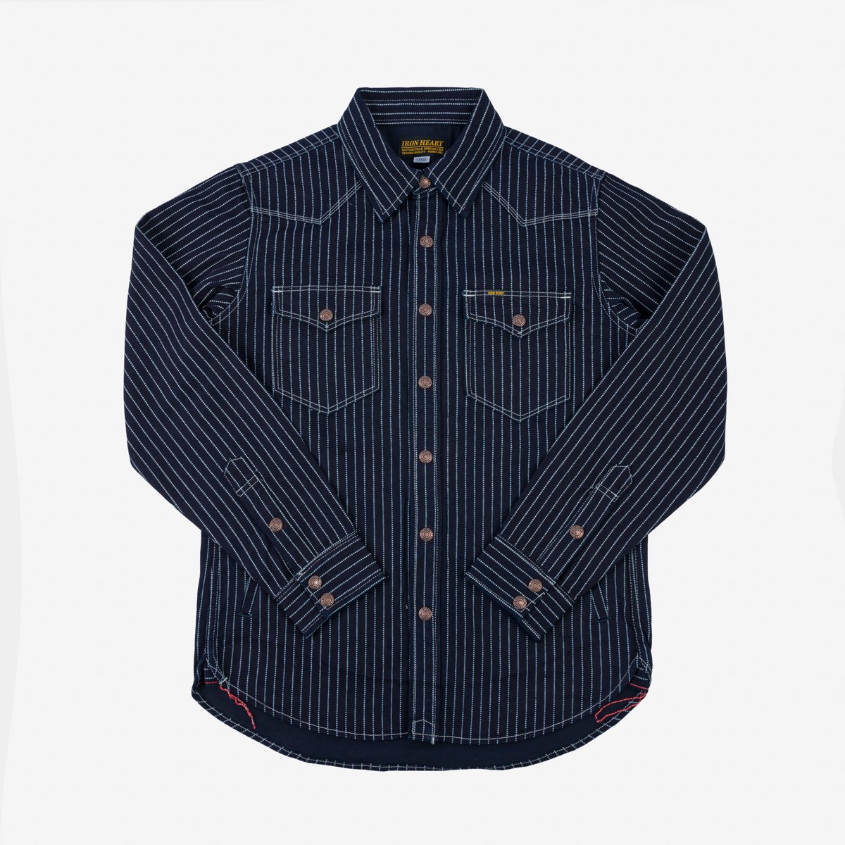 Iron Heart IHSH-227-IND 12oz Wabash CPO Shirt - Indigo