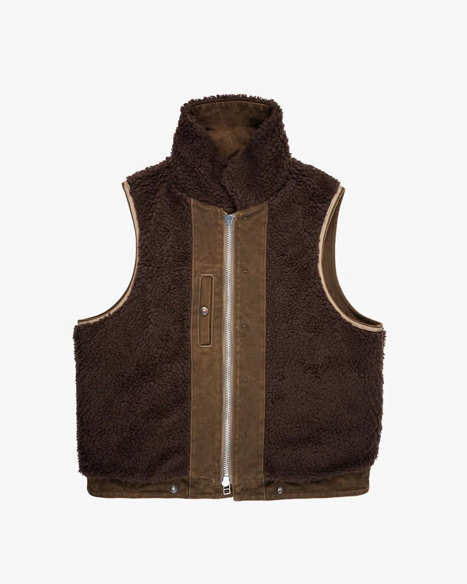 Iron Heart IHV-51-BRN 12oz Duck N1 Deck Vest - Brown