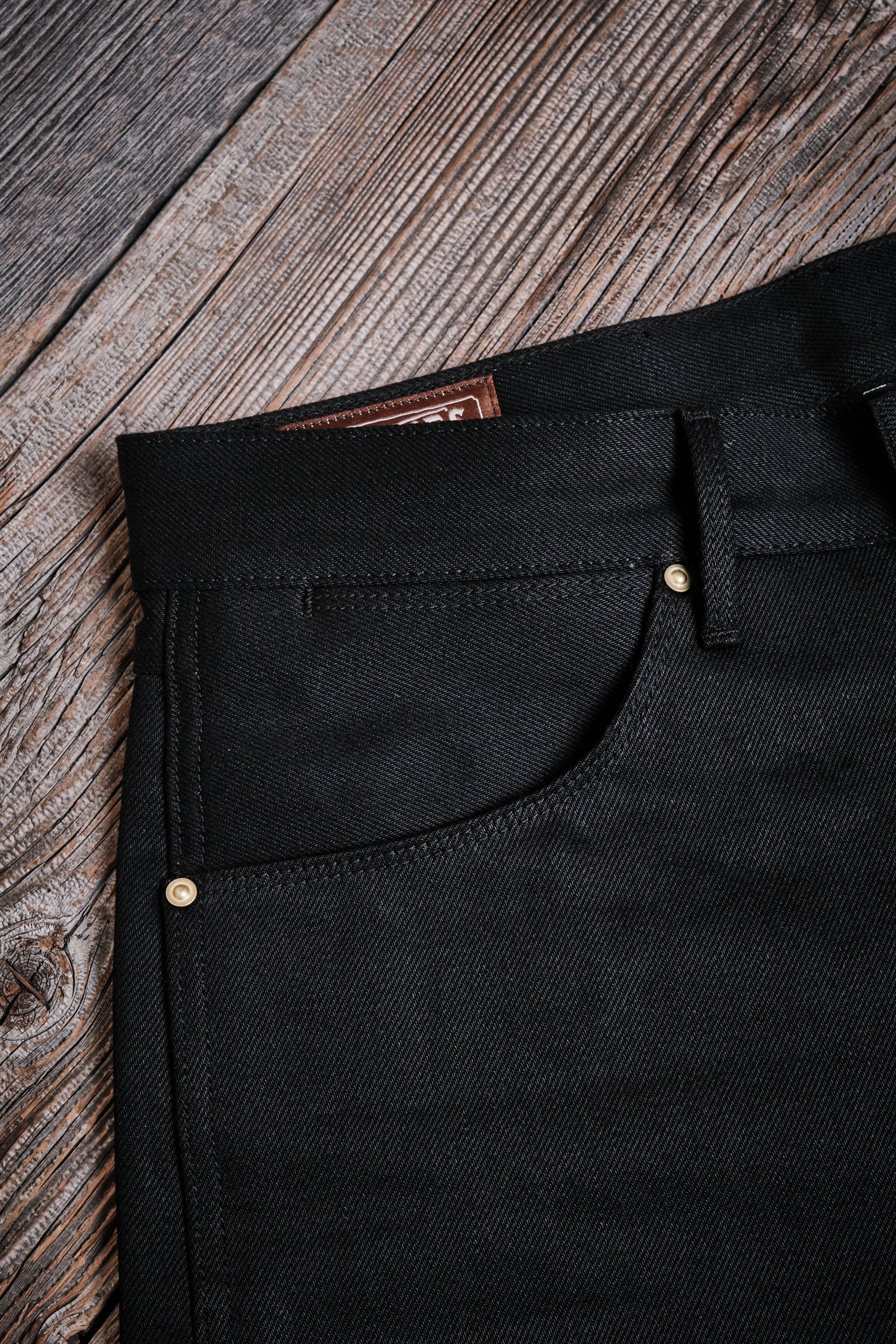 Freenote Cloth Wilkes - 15.75oz Aces High Black Denim