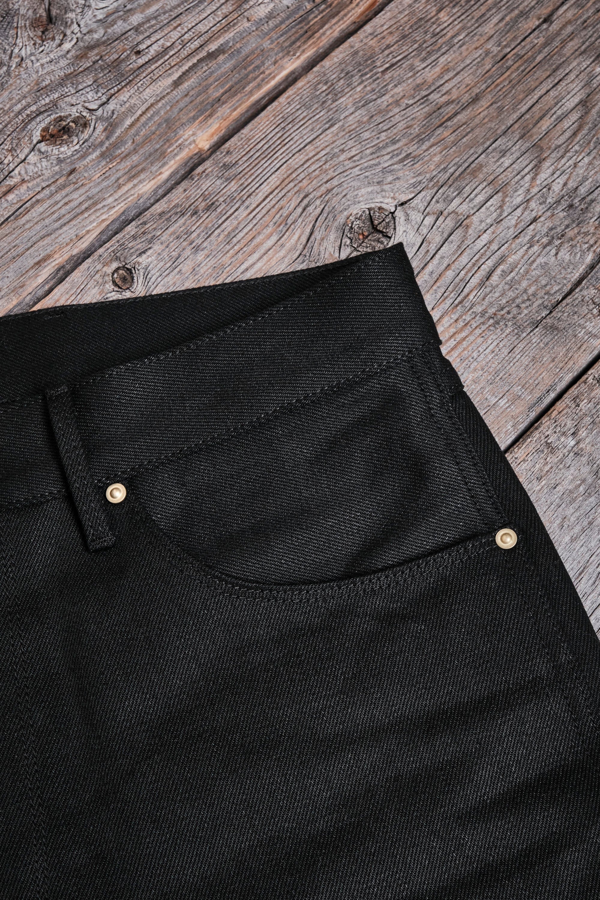 Freenote Cloth Wilkes - 15.75oz Aces High Black Denim