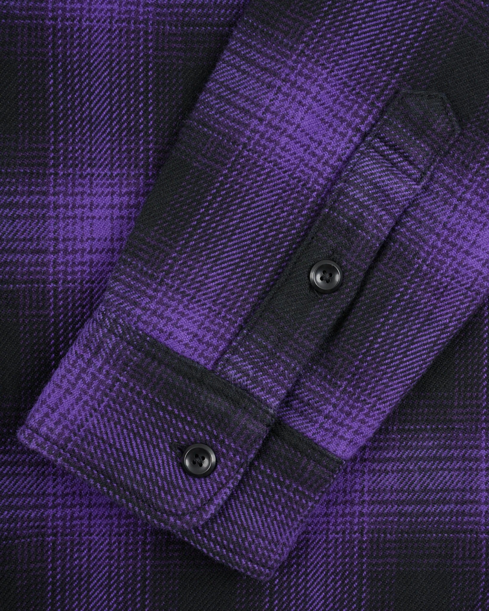 Iron Heart IHSH-265-PUR - Ultra Heavy Flannel Ombré Check Work Shirt - Purple/Black