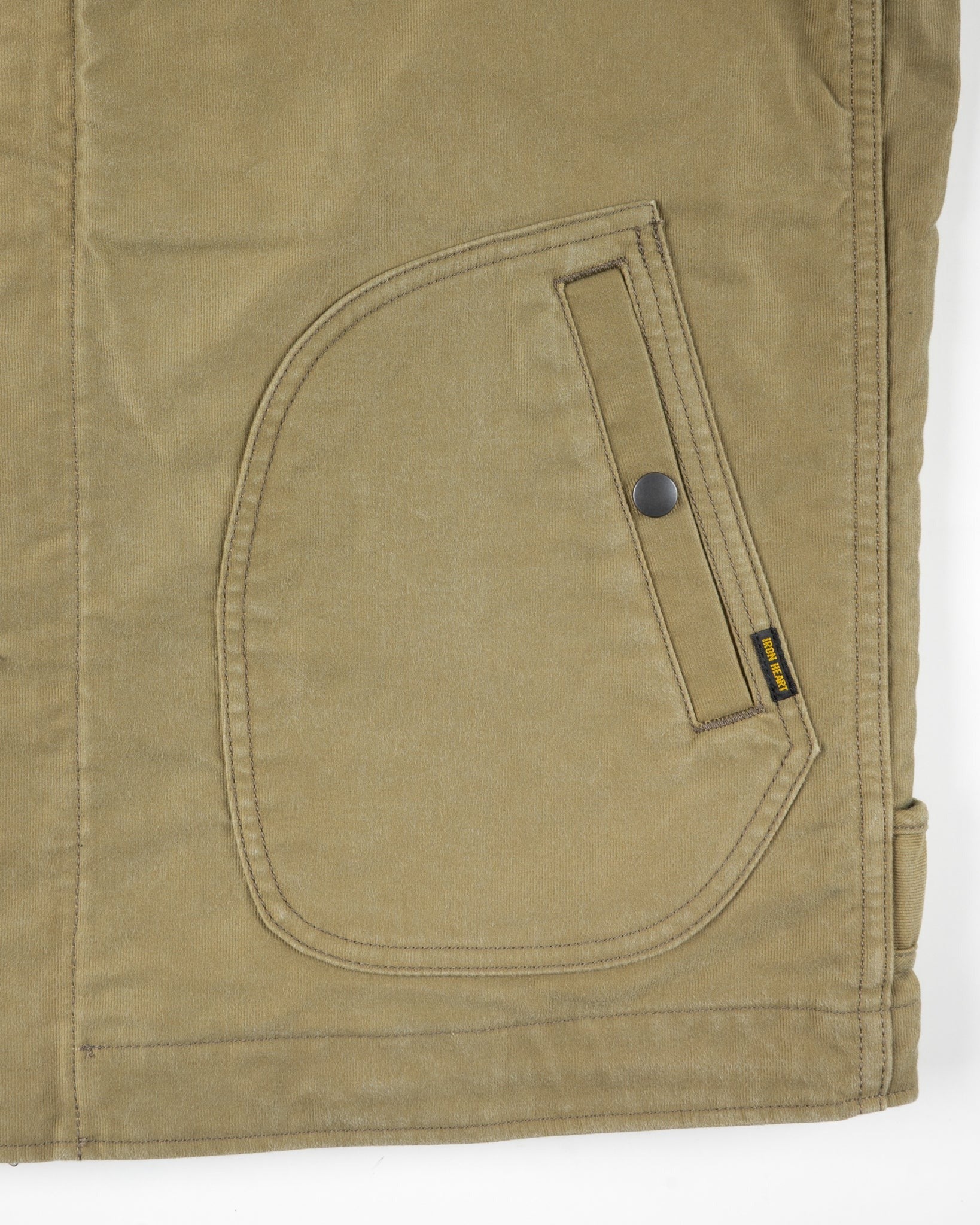 Iron Heart IHM-48-KHA 12oz Whipcord Lightweight N1 Deck Jacket - Khaki