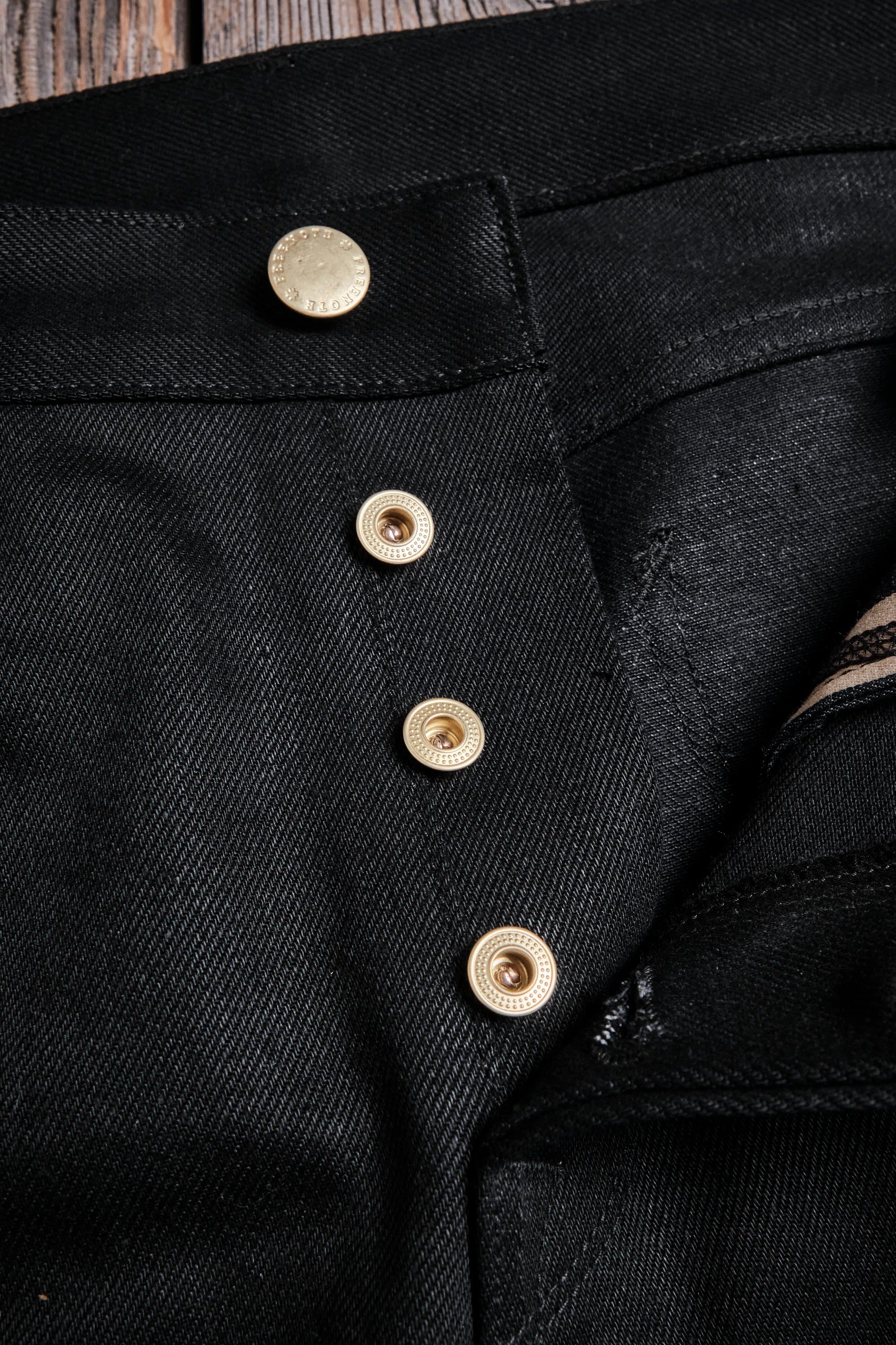 Freenote Cloth Portola - 15.75oz Aces High Black Denim