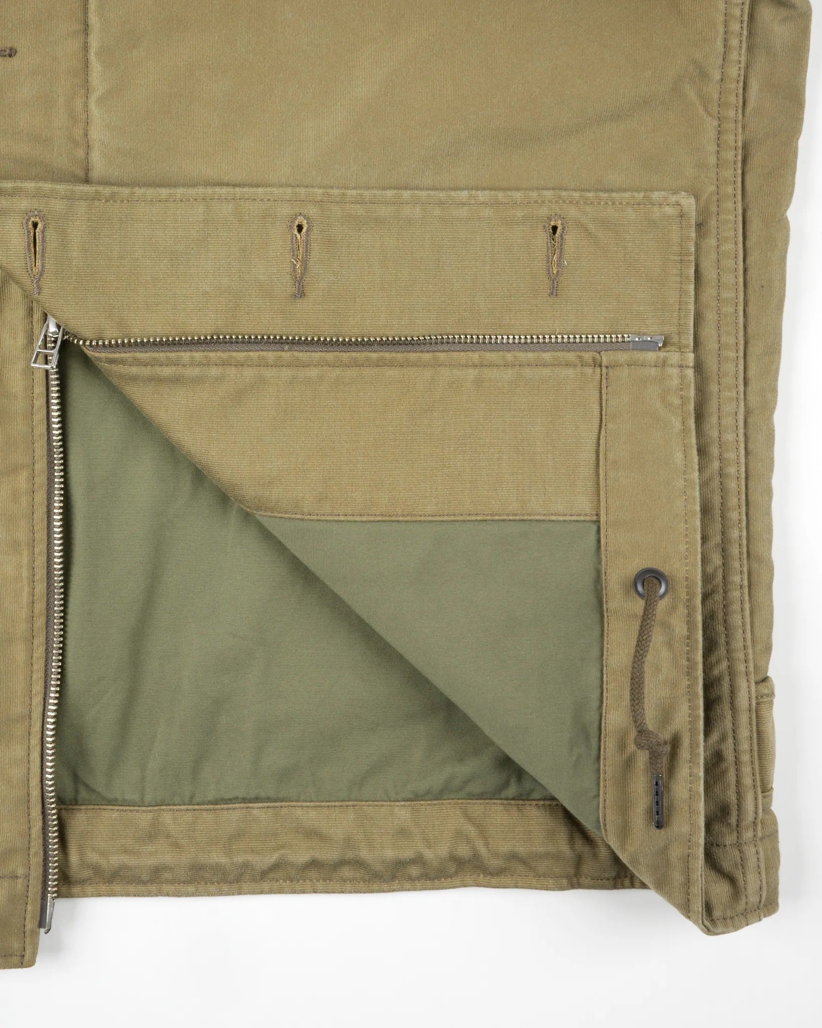 Iron Heart IHM-48-KHA 12oz Whipcord Lightweight N1 Deck Jacket - Khaki