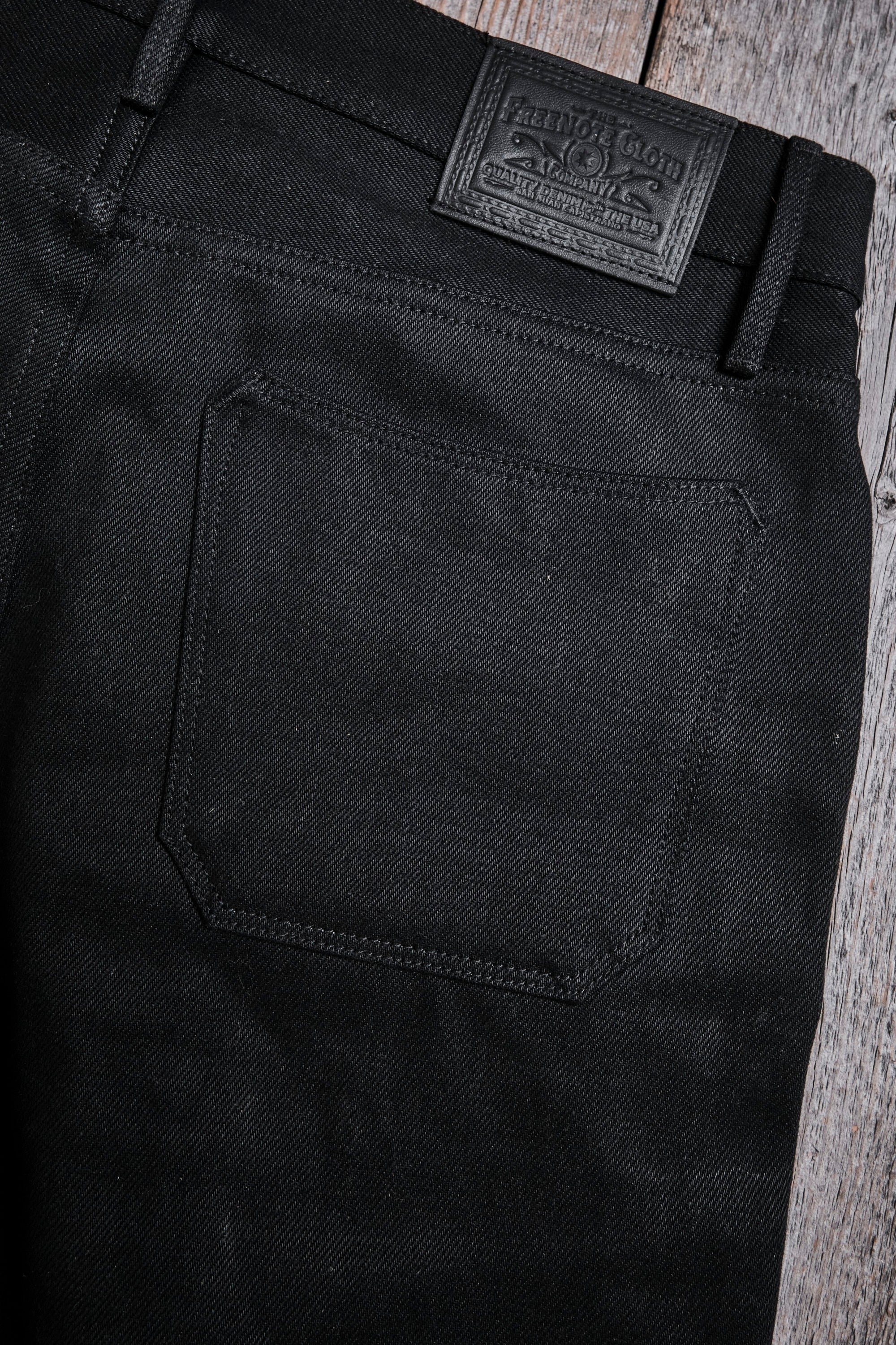 Freenote Cloth Portola - 15.75oz Aces High Black Denim