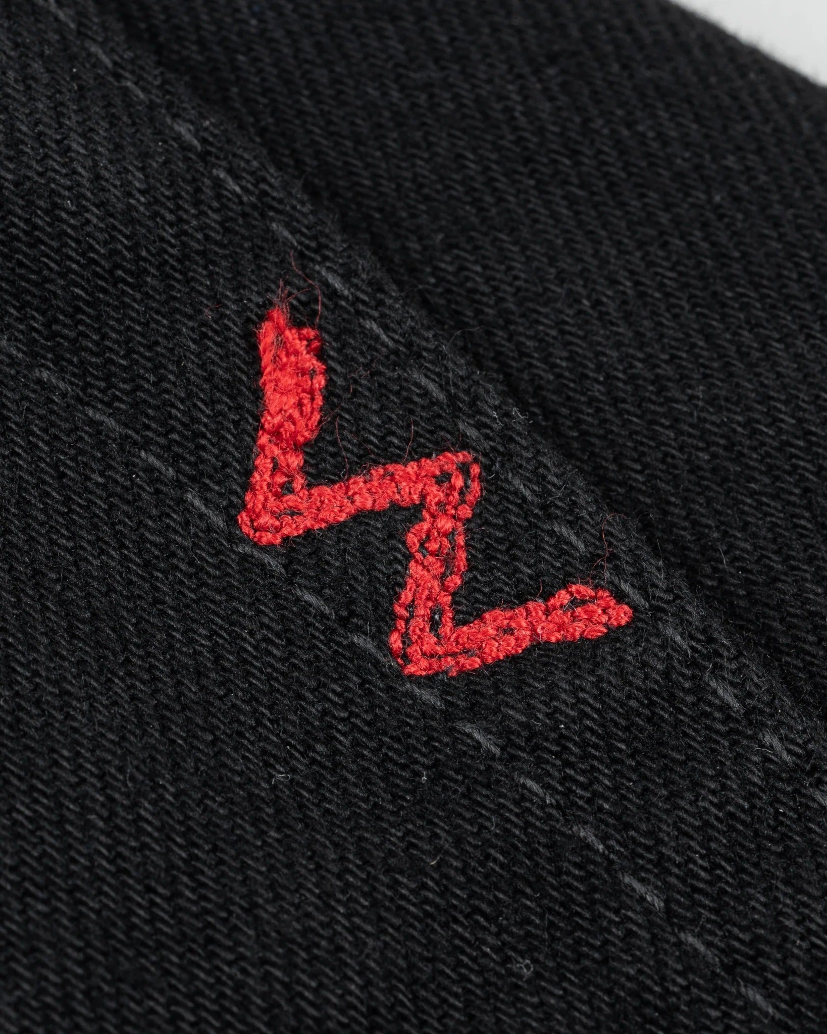 Iron Heart IH-634S-142bb 14oz Selvedge Denim Straight Cut Jeans - Black/Black