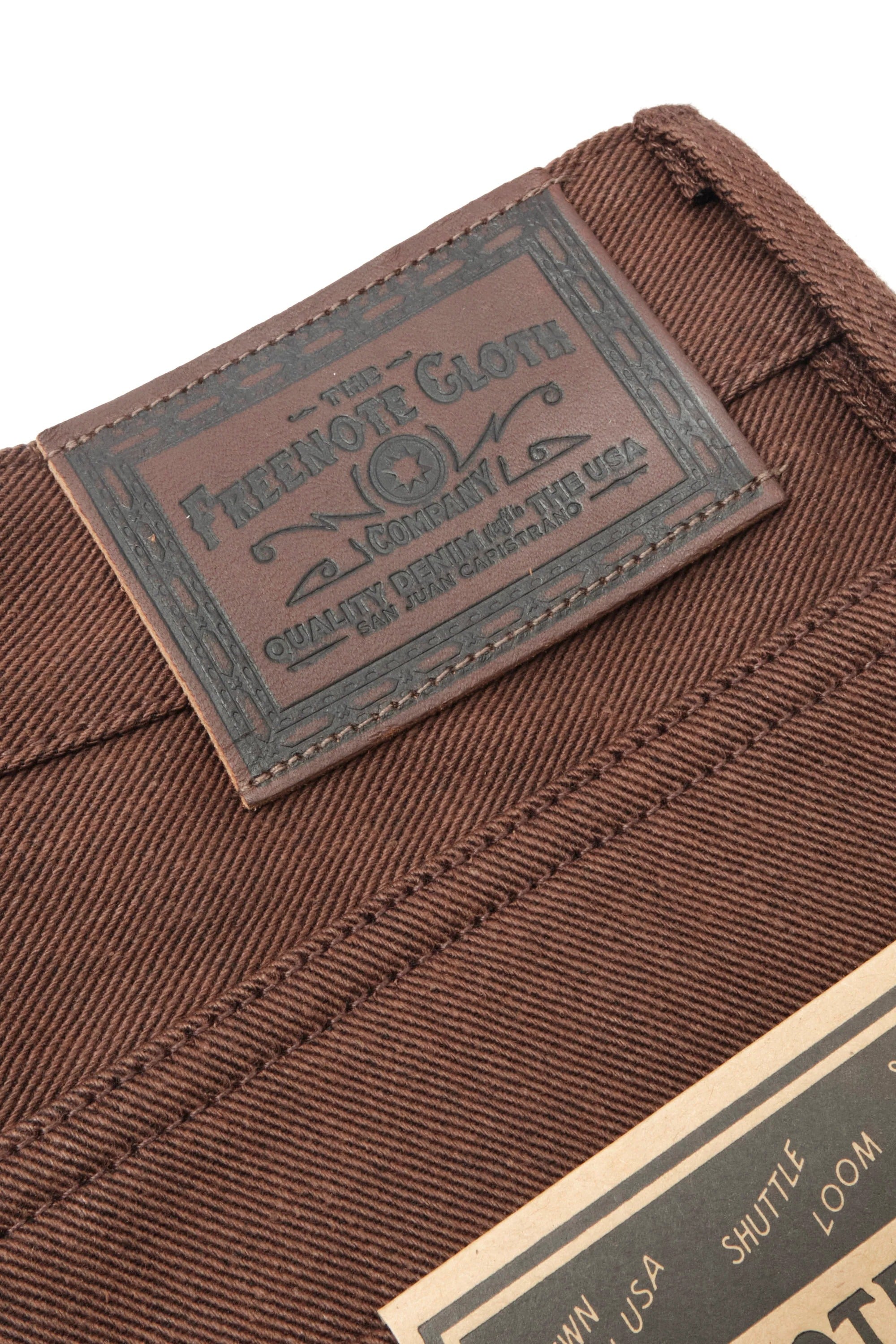 Freenote Cloth Portola - 15oz Dark Brown Denim