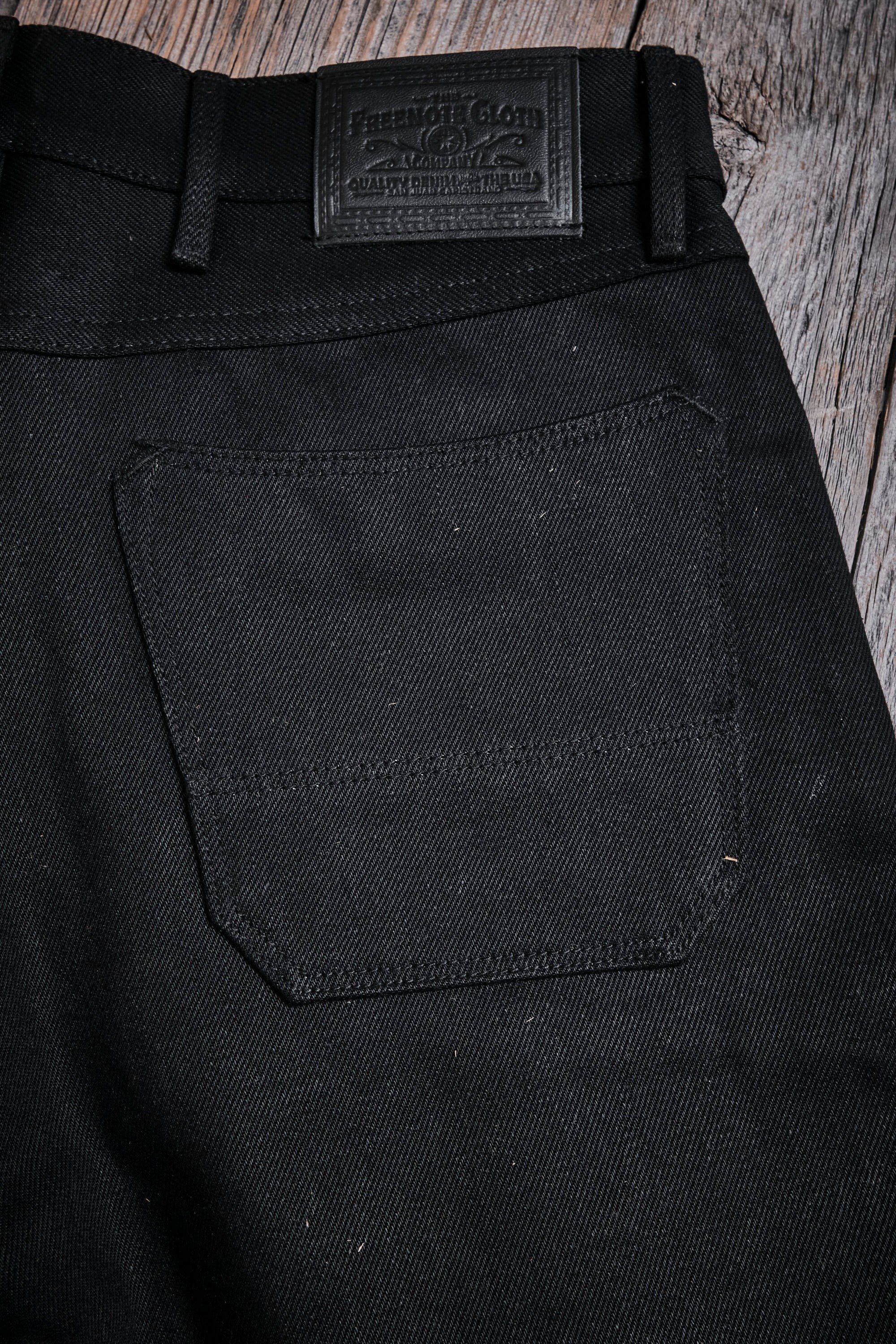 Freenote Cloth Wilkes - 15.75oz Aces High Black Denim