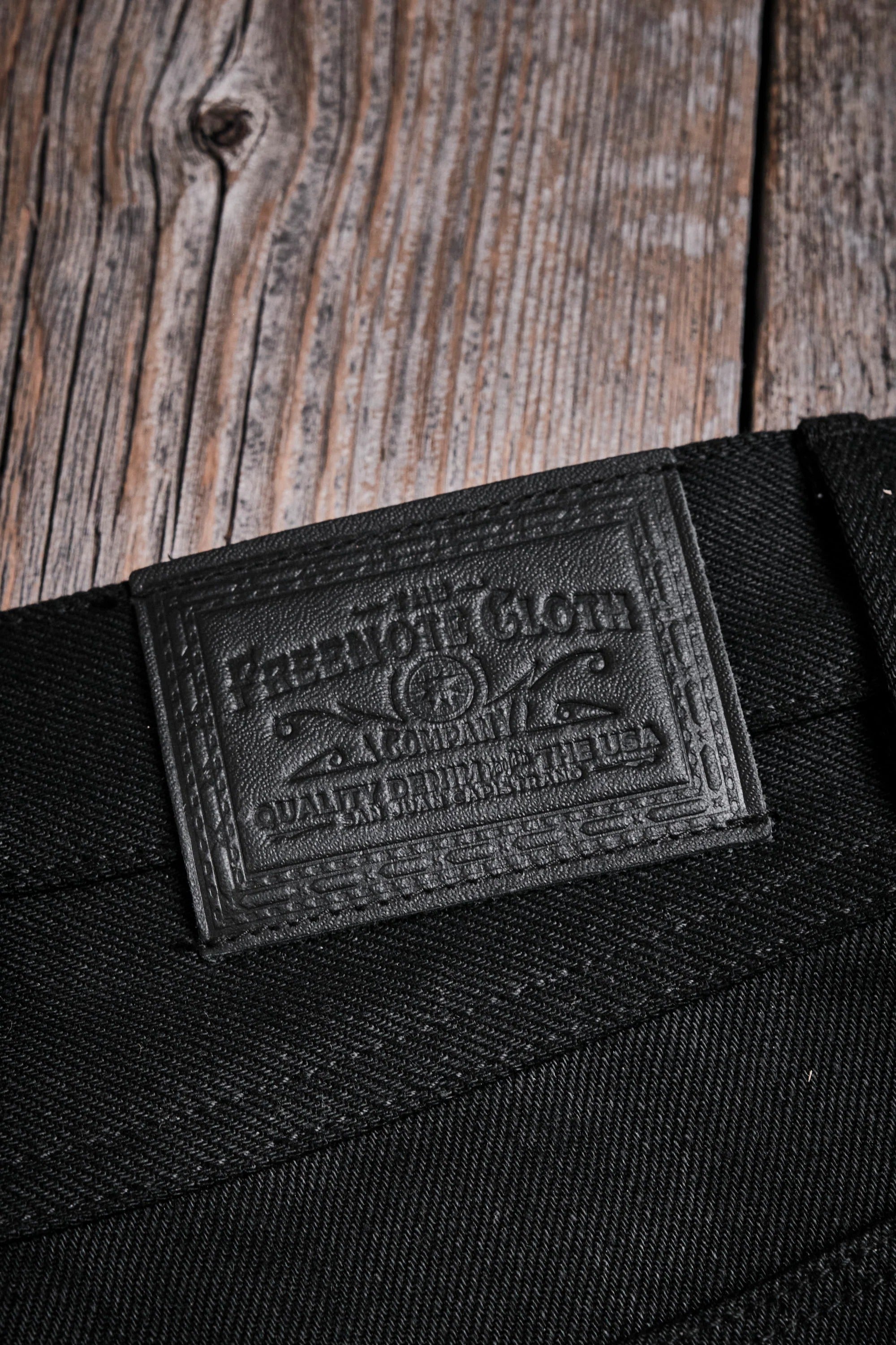Freenote Cloth Wilkes - 15.75oz Aces High Black Denim