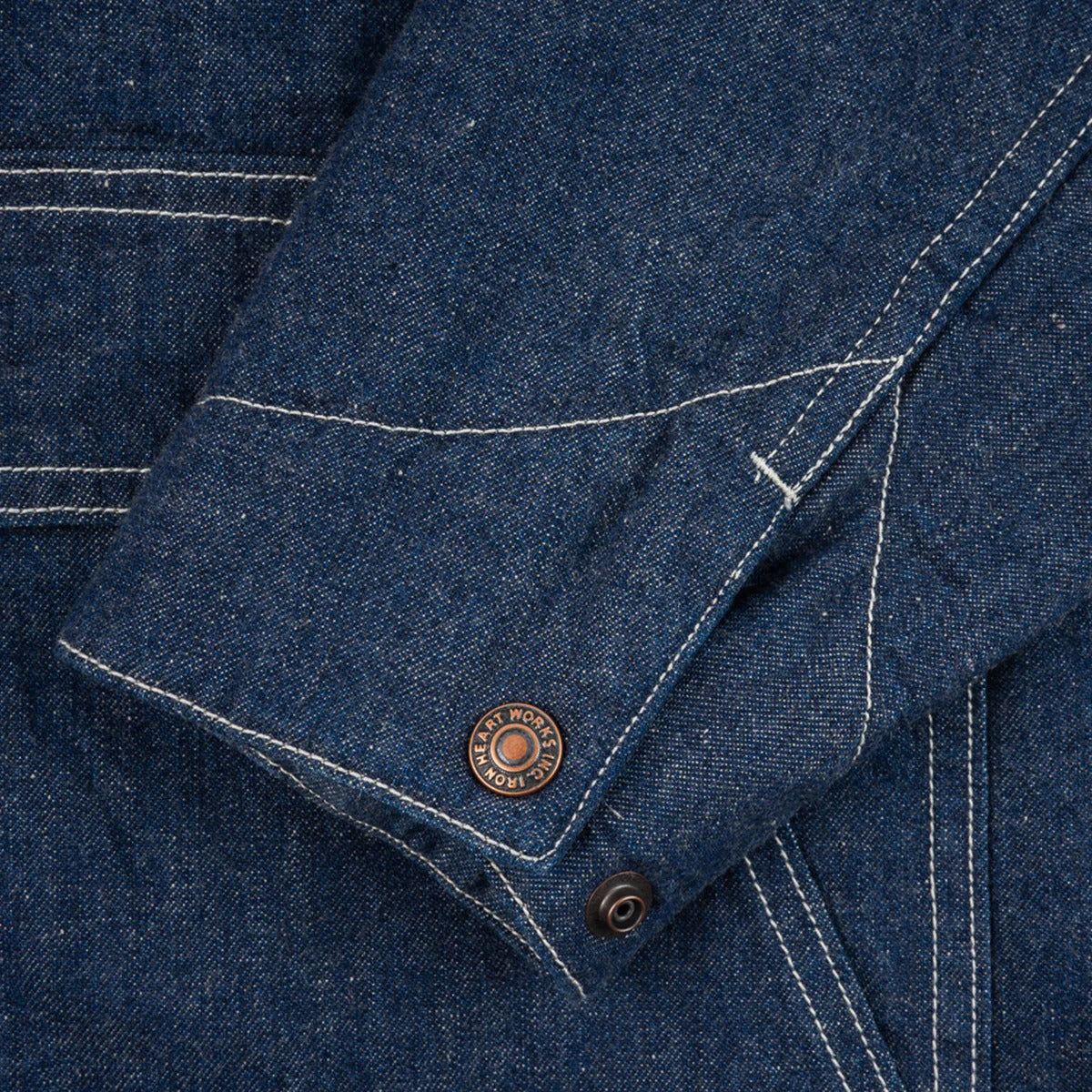 Iron Heart IHJ-149-IND Blanket Lined Chore Jacket - 10oz Selvedge Indigo