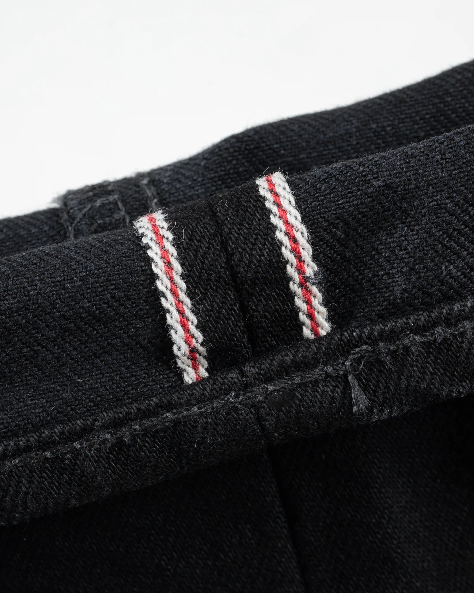 Iron Heart IH-634S-142bb 14oz Selvedge Denim Straight Cut Jeans - Black/Black