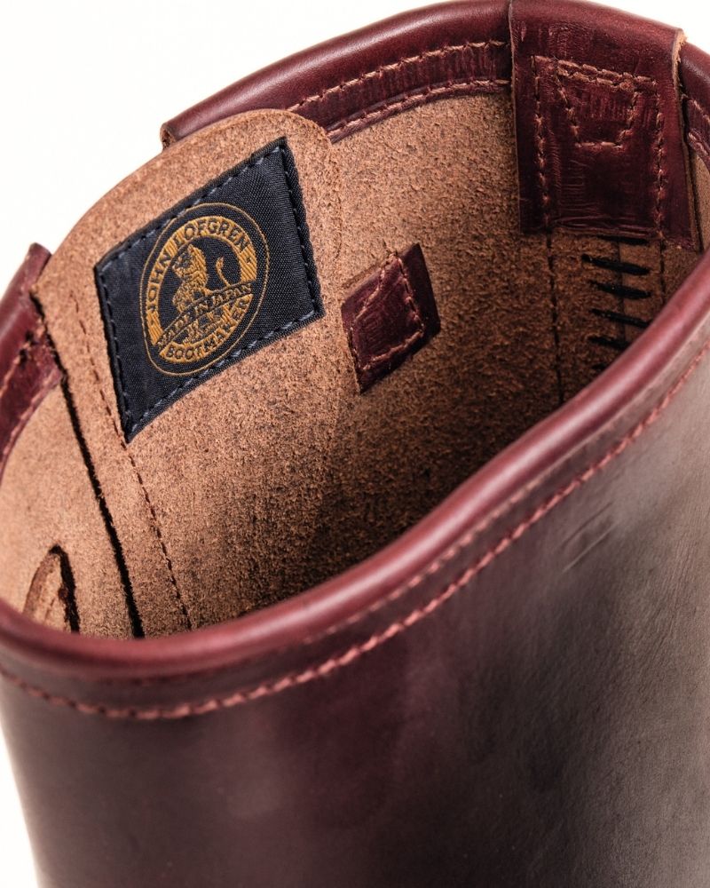 (Pre-Order FW26) John Lofgren Wabash Engineer Boots - Horween CXL Burgundy