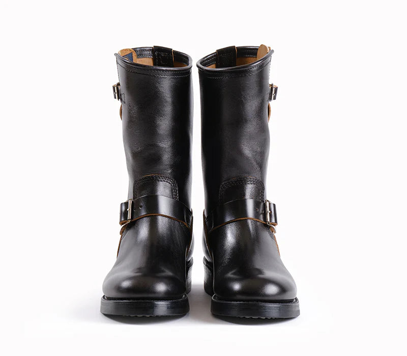 John Lofgren Wabash Engineer Boots - Limited Edition Shinki Hikaku Horsebutt Black