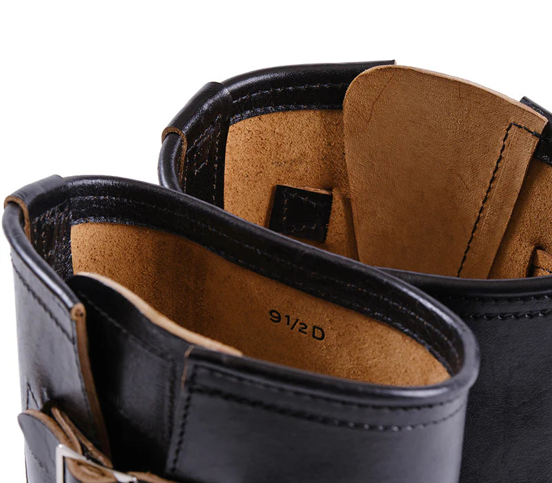 John Lofgren Wabash Engineer Boots - Limited Edition Shinki Hikaku Horsebutt Black