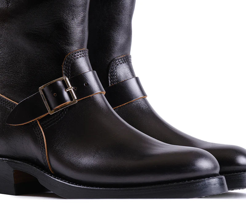 John Lofgren Wabash Engineer Boots - Limited Edition Shinki Hikaku Horsebutt Black