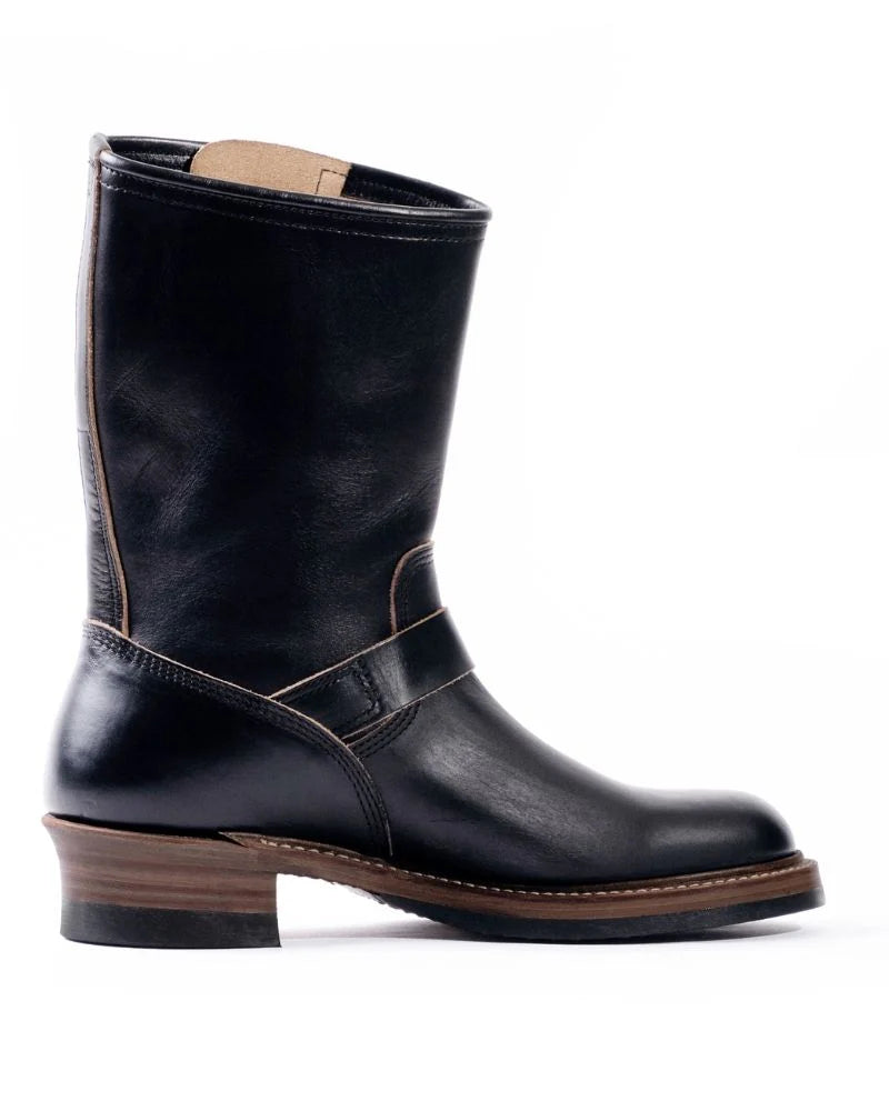 (Pre-Order FW26) John Lofgren Wabash Engineer Boots - Horween CXL Black