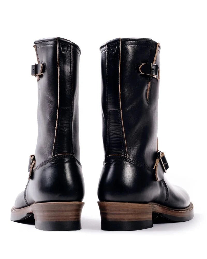 (Pre-Order FW26) John Lofgren Wabash Engineer Boots - Horween CXL Black