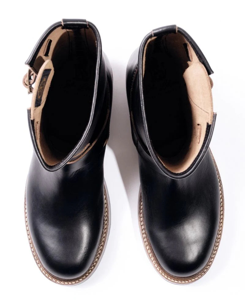(Pre-Order FW26) John Lofgren Wabash Engineer Boots - Horween CXL Black