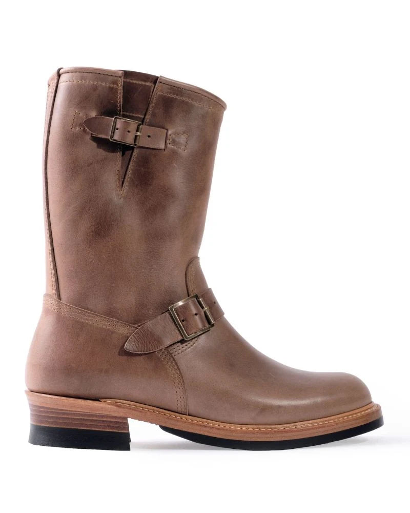 (Pre-Order FW26) John Lofgren Wabash Engineer Boots - Horween CXL Natural