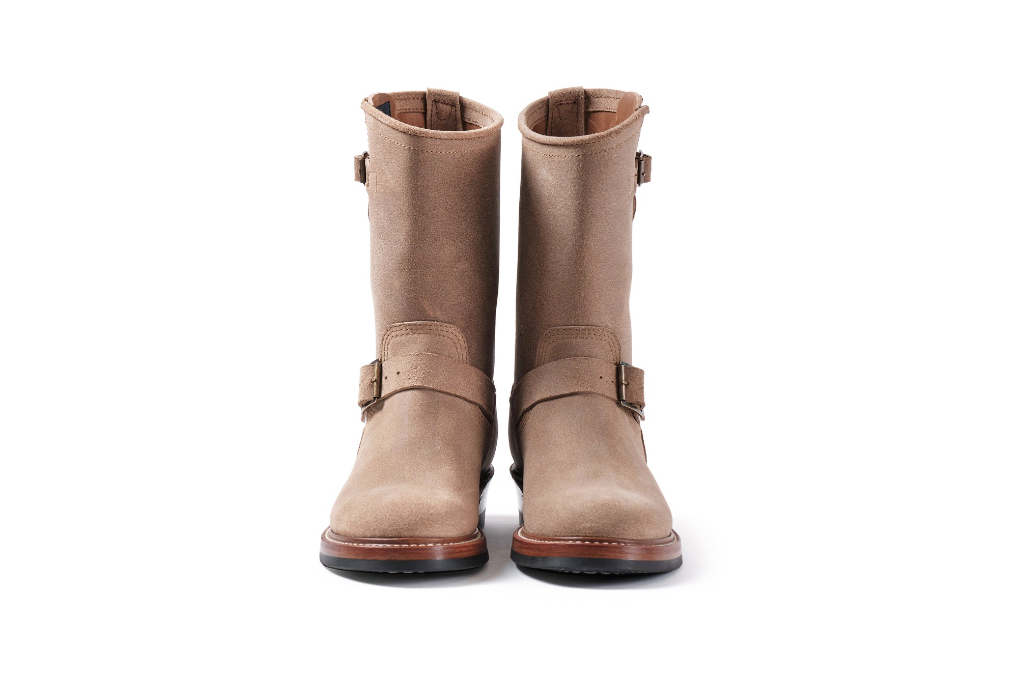 (Pre-Order FW25) John Lofgren Wabash Engineer Boots - Horween CXL Natural Roughout