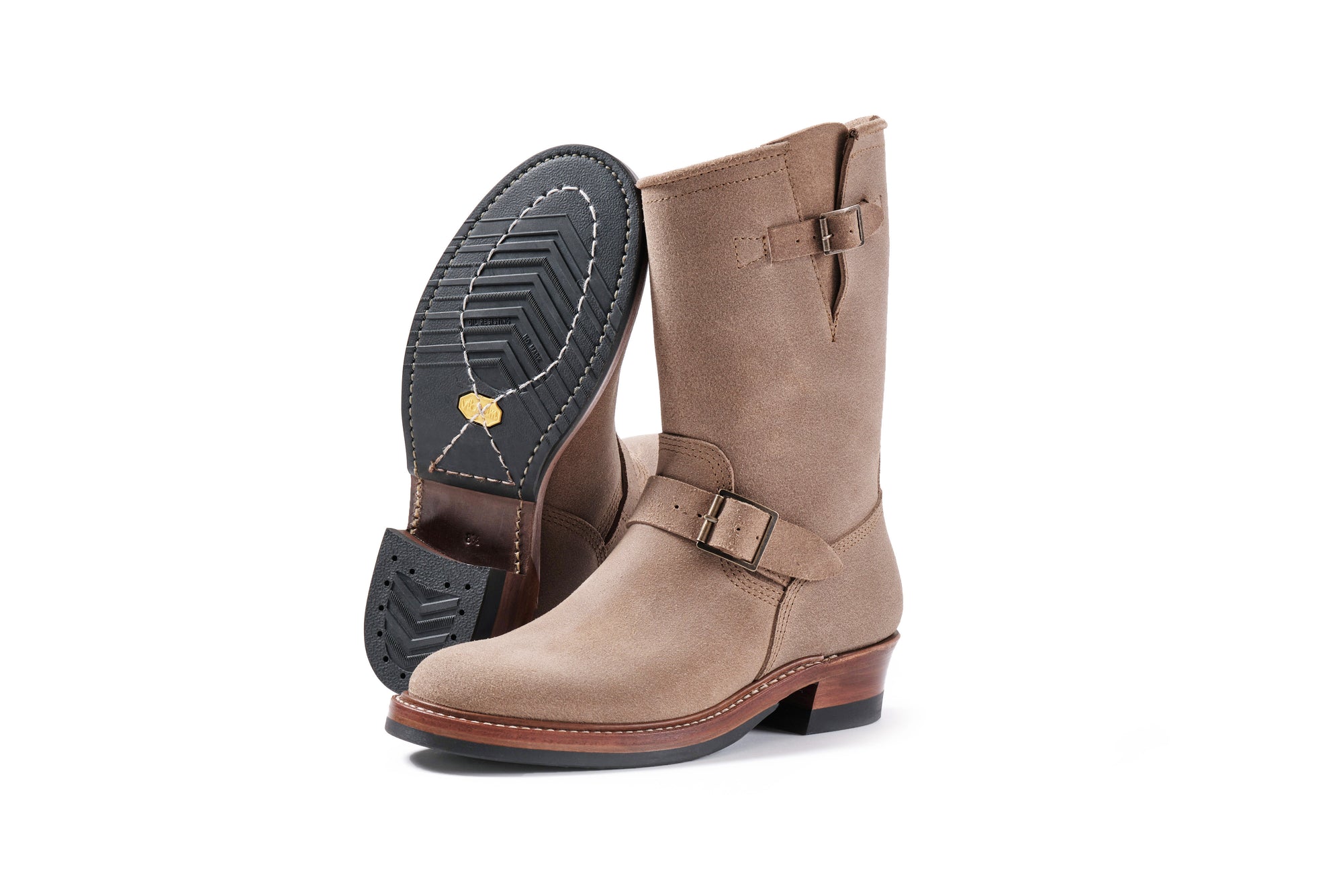 (Pre-Order FW25) John Lofgren Wabash Engineer Boots - Horween CXL Natural Roughout