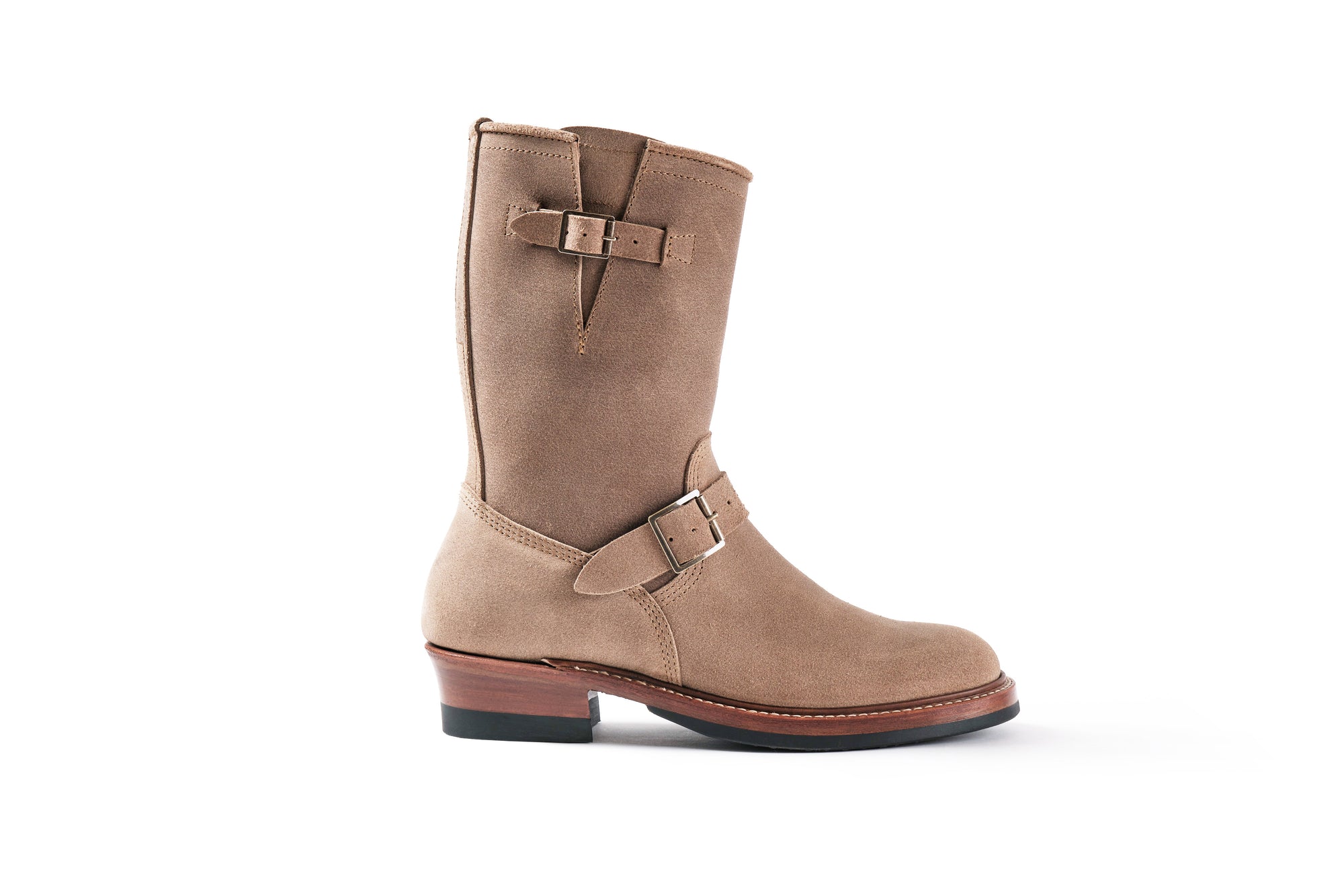 (Pre-Order FW25) John Lofgren Wabash Engineer Boots - Horween CXL Natural Roughout