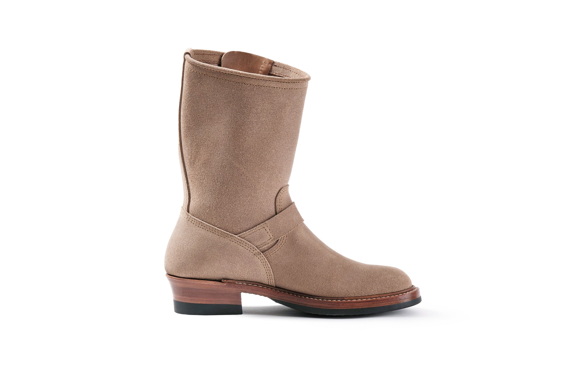 (Pre-Order FW25) John Lofgren Wabash Engineer Boots - Horween CXL Natural Roughout