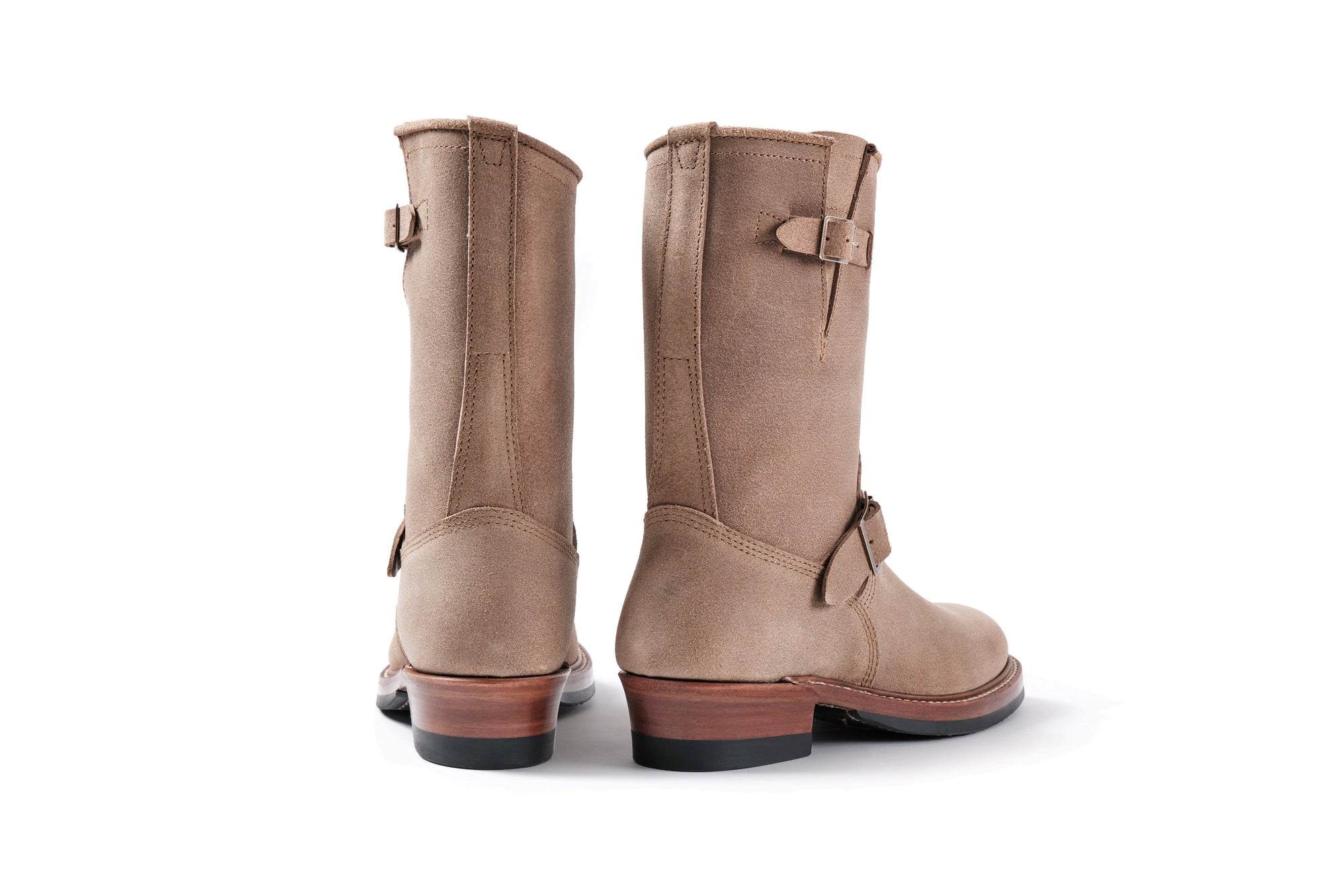 (Pre-Order FW25) John Lofgren Wabash Engineer Boots - Horween CXL Natural Roughout