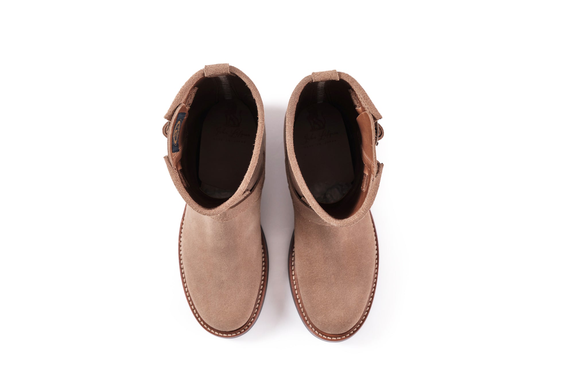(Pre-Order FW25) John Lofgren Wabash Engineer Boots - Horween CXL Natural Roughout