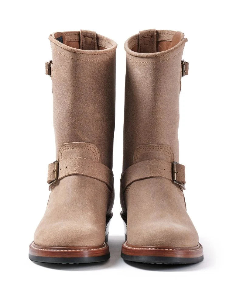 (Pre-Order FW26) John Lofgren Wabash Engineer Boots - Horween CXL Natural Roughout