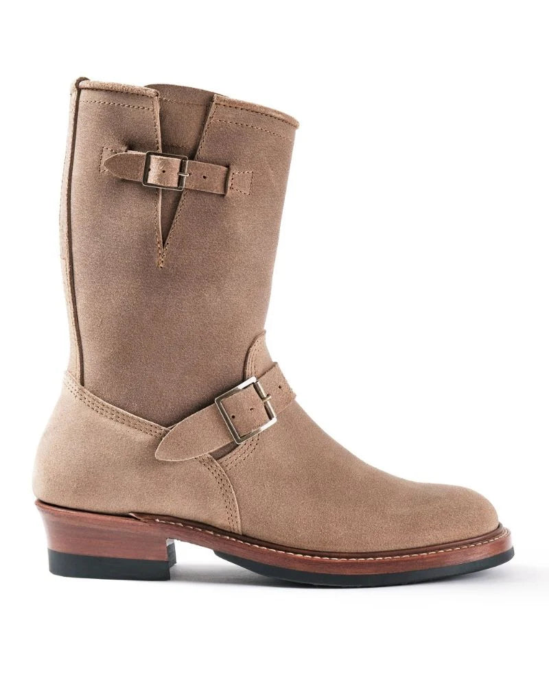 (Pre-Order FW26) John Lofgren Wabash Engineer Boots - Horween CXL Natural Roughout