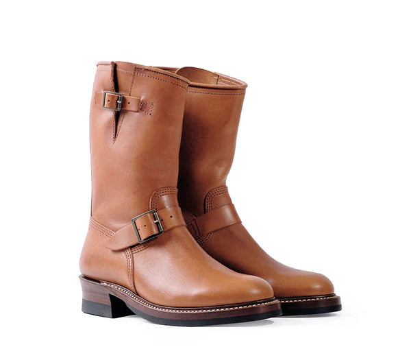(Pre-Order FW26) John Lofgren Wabash Engineer Boots - Badalassi Carlo Cognac