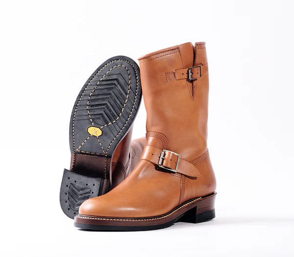 (Pre-Order FW26) John Lofgren Wabash Engineer Boots - Badalassi Carlo Cognac