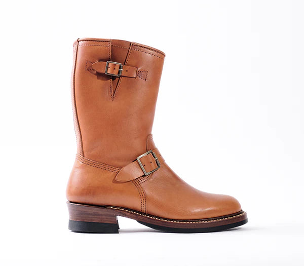 (Pre-Order FW26) John Lofgren Wabash Engineer Boots - Badalassi Carlo Cognac