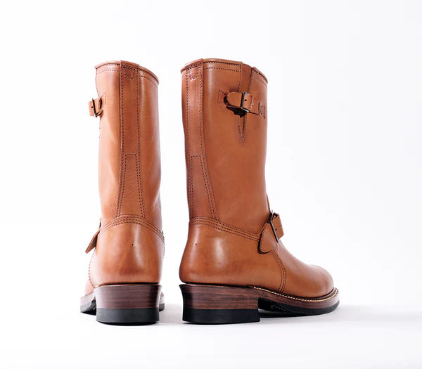 (Pre-Order FW26) John Lofgren Wabash Engineer Boots - Badalassi Carlo Cognac