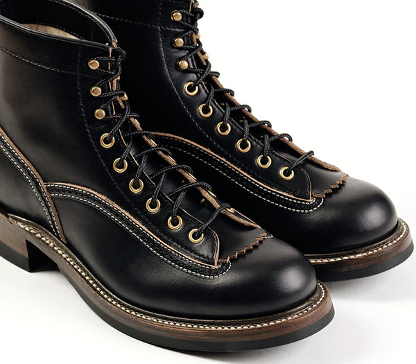 (Pre-Order FW25) John Lofgren Donkey Puncher Boots - Horween CXL Black