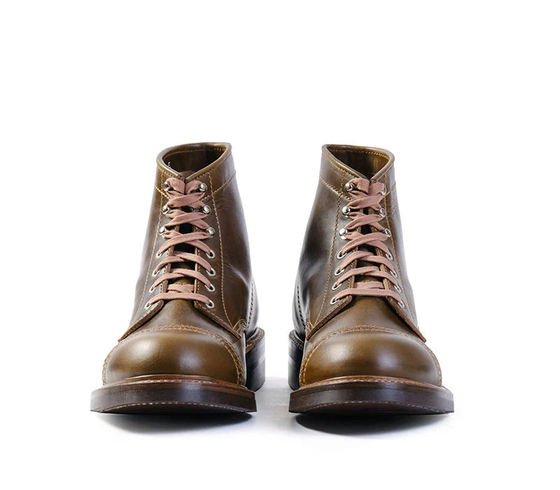 (Pre-Order FW26) John Lofgren Combat Boot - Horween Leather CXL Olive
