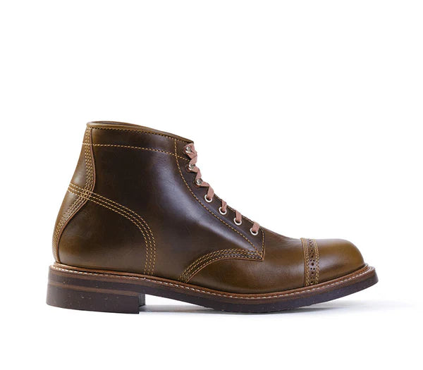(Pre-Order FW25) John Lofgren Combat Boot - Horween Leather CXL Dark Olive