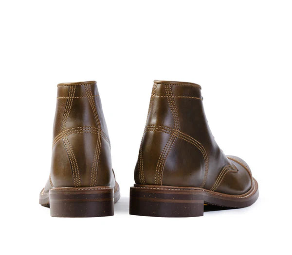 (Pre-Order FW25) John Lofgren Combat Boot - Horween Leather CXL Dark Olive