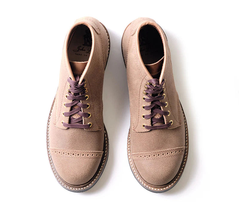 John Lofgren Combat Boot - Horween CXL Natural Roughout