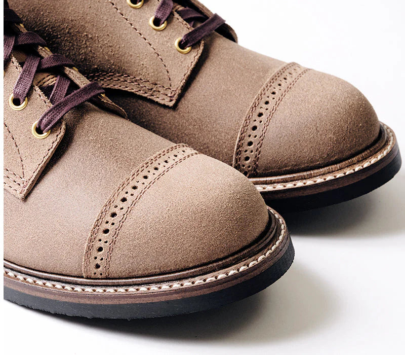 John Lofgren Combat Boot - Horween CXL Natural Roughout