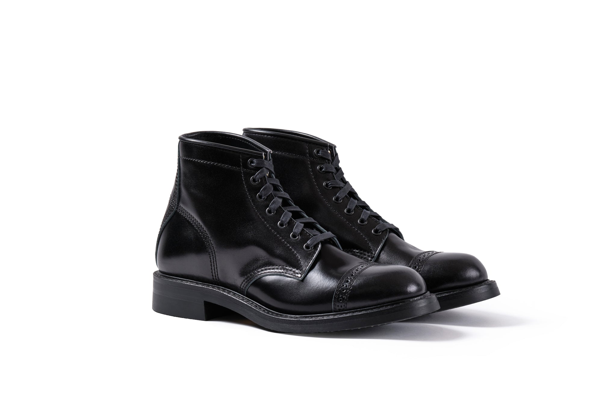 (Pre-Order FW25) John Lofgren Combat Boots - Christmas 2025 Limited Edition Shinki Hikaku Shell Cordovan Black