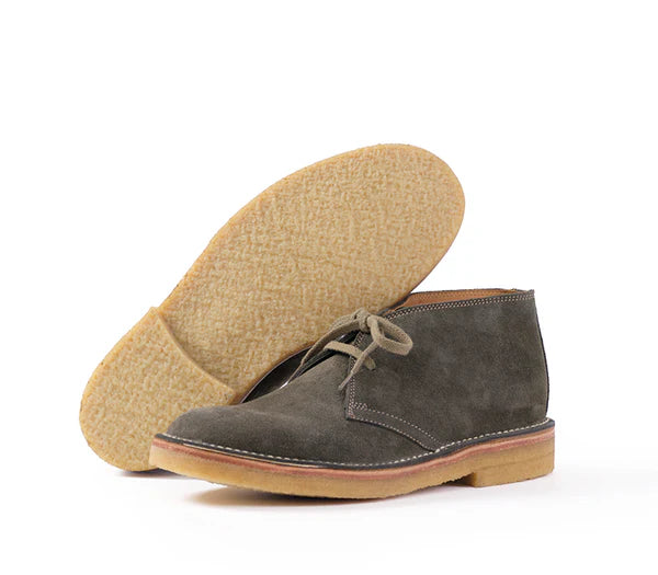 (Pre-Order FW25) John Lofgren Military Desert Boot - Japanese Suede Olive