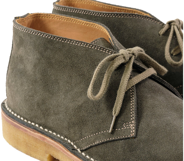 (Pre-Order FW25) John Lofgren Military Desert Boot - Japanese Suede Olive