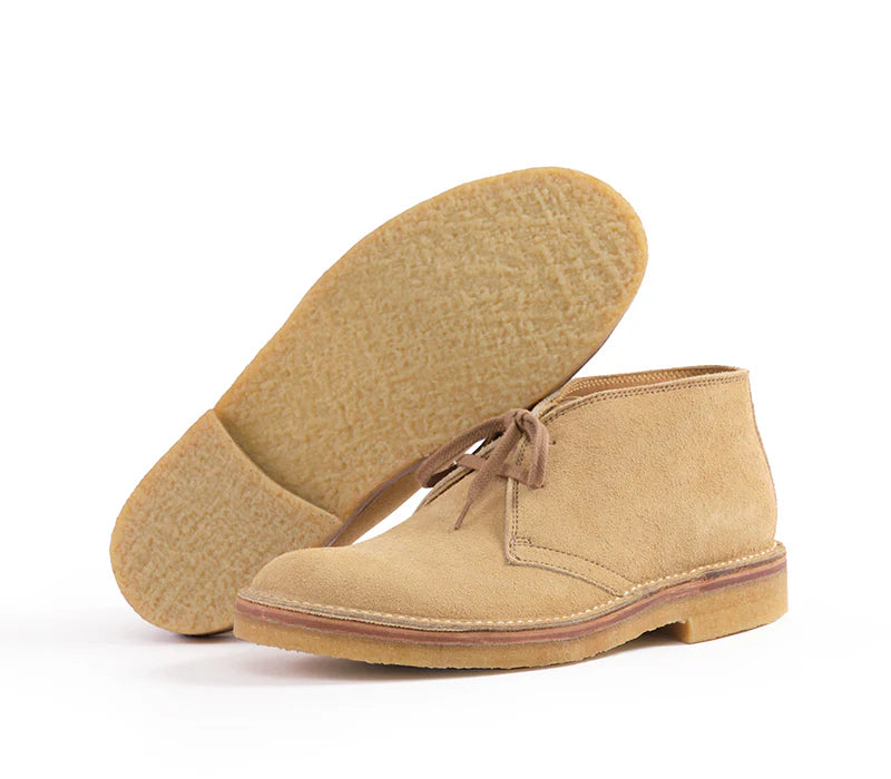 (Pre-Order FW26) John Lofgren Military Desert Boot - Japanese Suede Sand