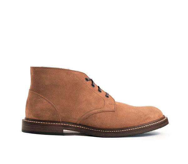 (Pre-order FW25) John Lofgren Bootmaker - The Steadfast Chukka Boots Japanese Suede - Mustard