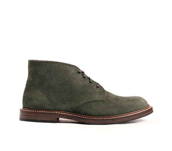 (Pre-order FW25) John Lofgren Bootmaker - The Steadfast Chukka Boots Japanese Suede - Olive