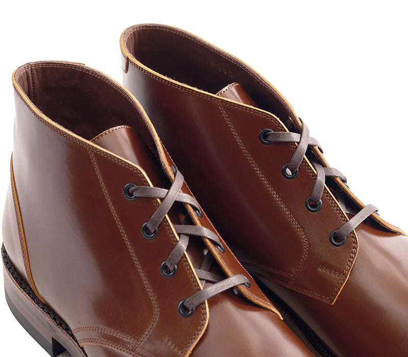 (Pre-Order SS26) John Lofgren Steadfast Chukka Boots - Shinki Hikaku Shell Cordovan Cognac