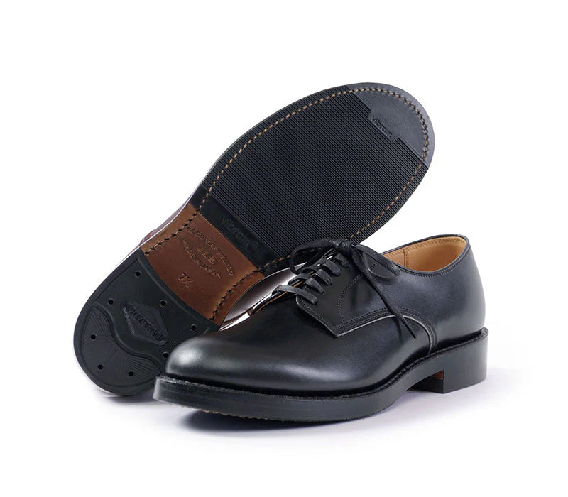 John Lofgren USN Low Quarter Shoes - French Calfskin Black